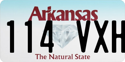 AR license plate 114VXH