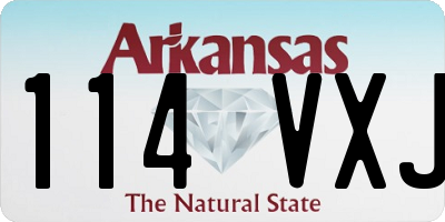 AR license plate 114VXJ