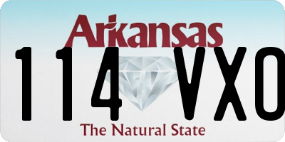 AR license plate 114VXO