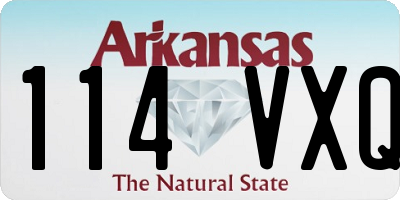 AR license plate 114VXQ