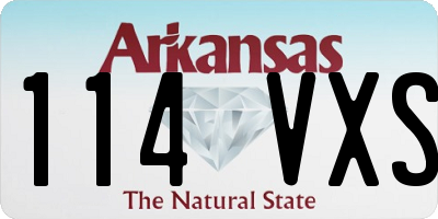 AR license plate 114VXS