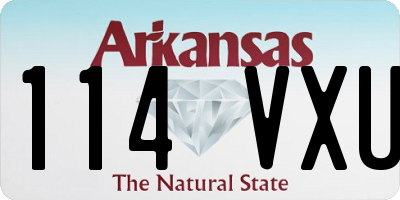 AR license plate 114VXU