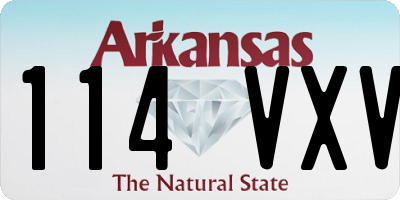 AR license plate 114VXV
