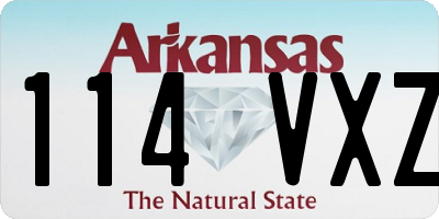 AR license plate 114VXZ