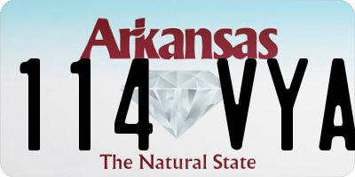AR license plate 114VYA