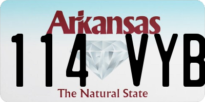 AR license plate 114VYB