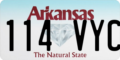 AR license plate 114VYC