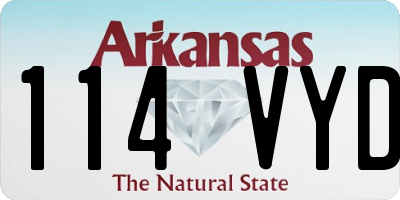 AR license plate 114VYD