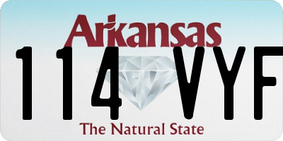 AR license plate 114VYF