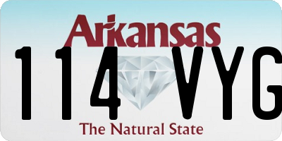 AR license plate 114VYG