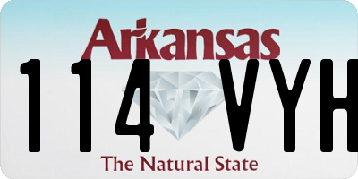 AR license plate 114VYH