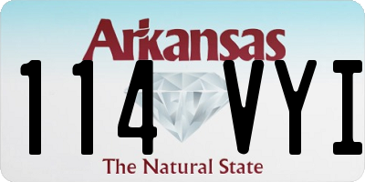 AR license plate 114VYI
