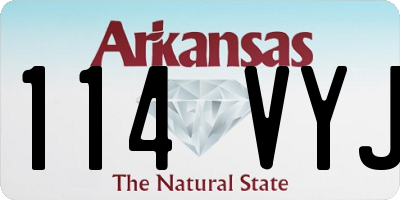AR license plate 114VYJ