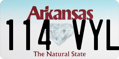 AR license plate 114VYL