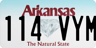 AR license plate 114VYM