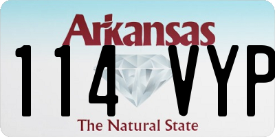 AR license plate 114VYP