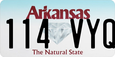 AR license plate 114VYQ