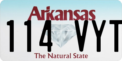 AR license plate 114VYT