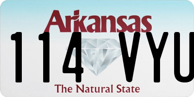 AR license plate 114VYU