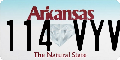 AR license plate 114VYV