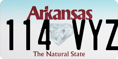 AR license plate 114VYZ