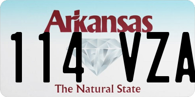 AR license plate 114VZA