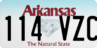 AR license plate 114VZC