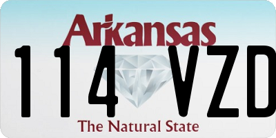AR license plate 114VZD