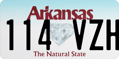 AR license plate 114VZH