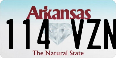 AR license plate 114VZN