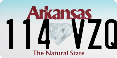 AR license plate 114VZQ