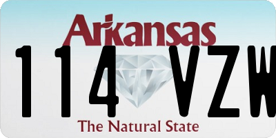 AR license plate 114VZW