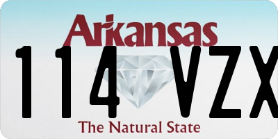 AR license plate 114VZX