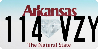 AR license plate 114VZY