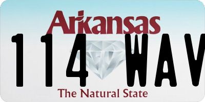 AR license plate 114WAV
