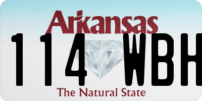 AR license plate 114WBH