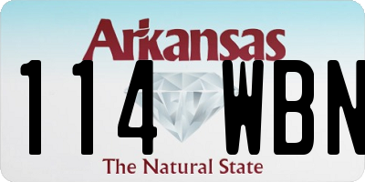 AR license plate 114WBN