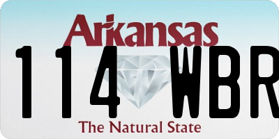 AR license plate 114WBR