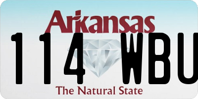 AR license plate 114WBU