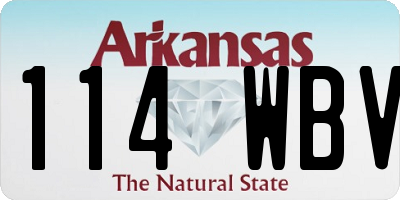 AR license plate 114WBV
