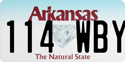 AR license plate 114WBY