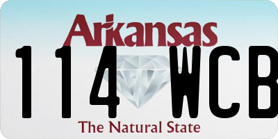 AR license plate 114WCB