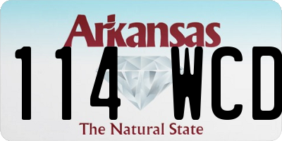 AR license plate 114WCD