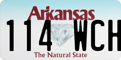 AR license plate 114WCH