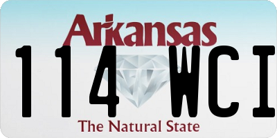 AR license plate 114WCI