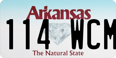 AR license plate 114WCM