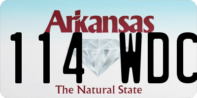 AR license plate 114WDC