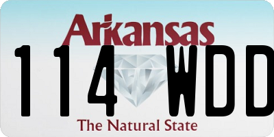 AR license plate 114WDD