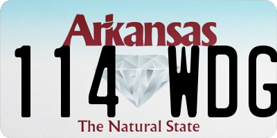 AR license plate 114WDG