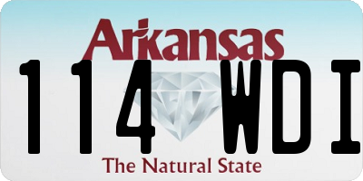 AR license plate 114WDI
